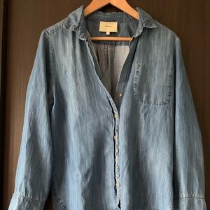 Elevenses Tencel Button Up Top